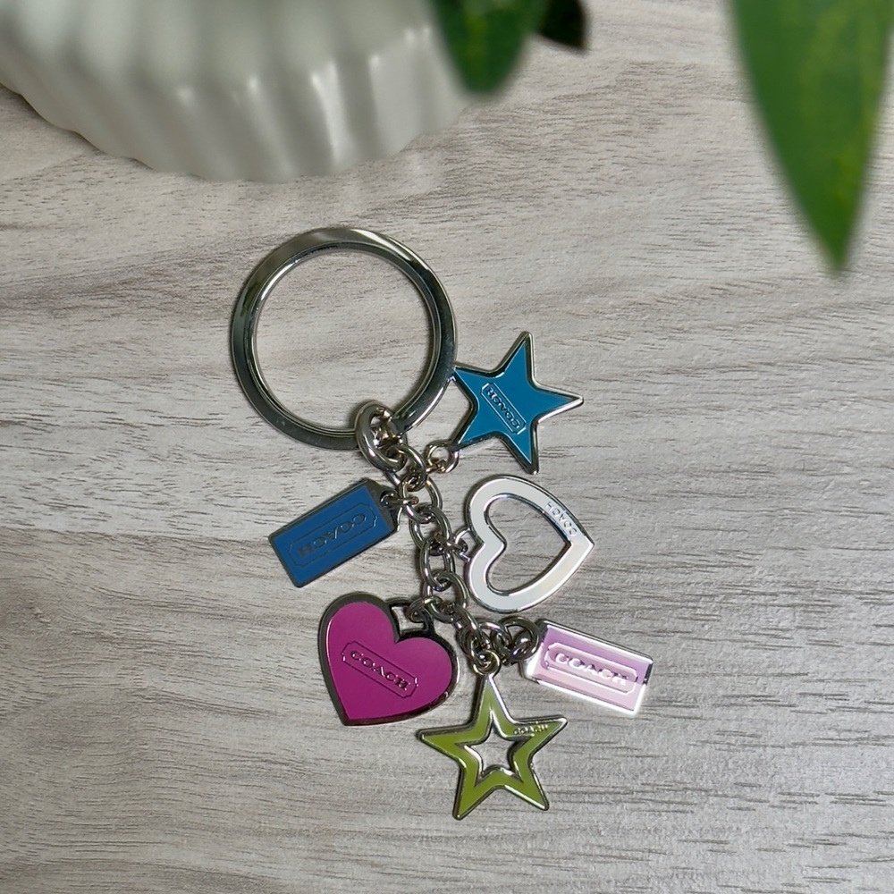 Coach Multicolor Charm Keychain